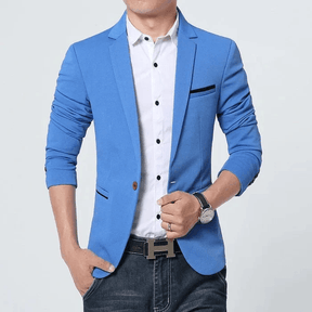 Blazer Masculino Azul Marinho - Homem com Estilo