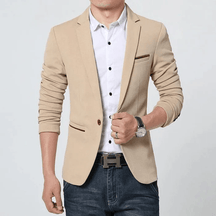 Blazer Masculino Bege - Homem com Estilo