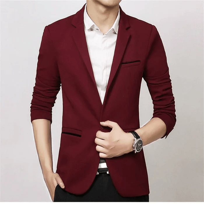 Blazer Masculino Cor Vinho - Homem com Estilo