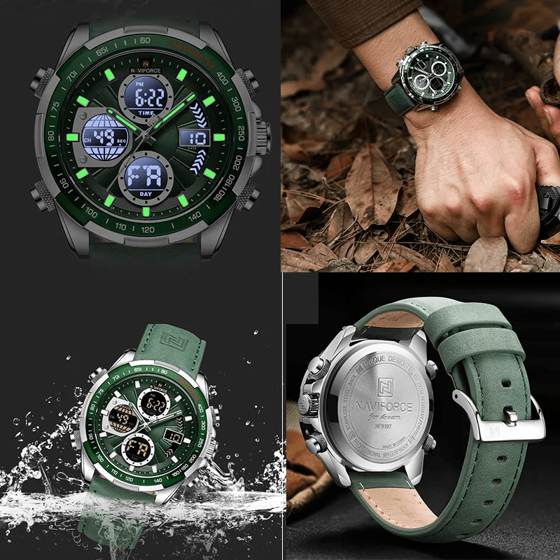 Relógio Masculino Verde Naviforce - Homem com Estilo