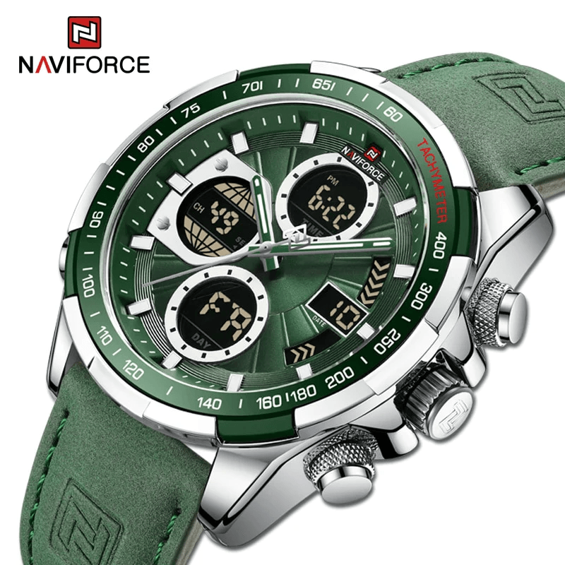 Relógio Masculino Verde Naviforce - Homem com Estilo